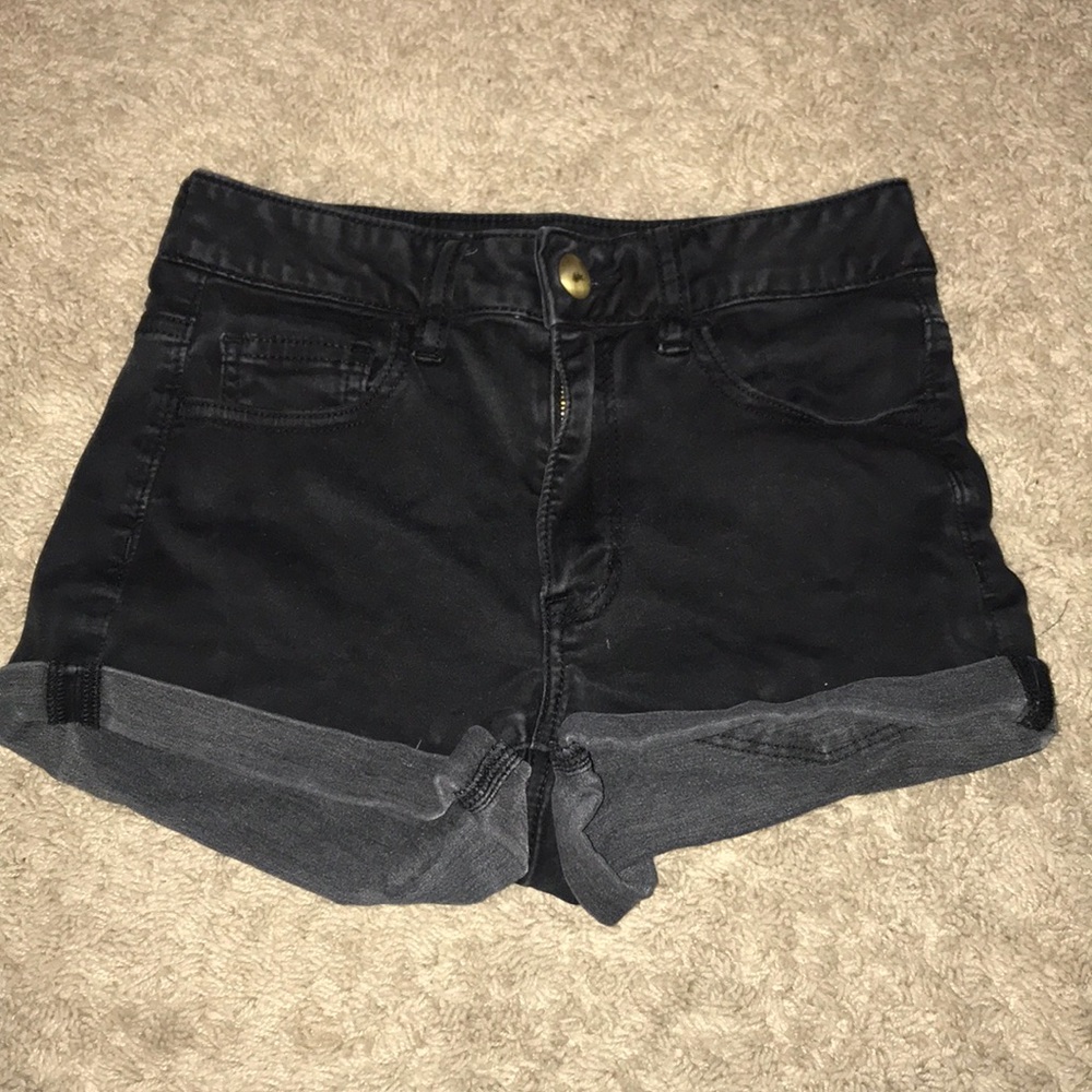 American Eagle black shorts.